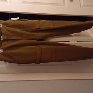 NWT Anthropologie women's cargo pants, 16W size, Olive Green color